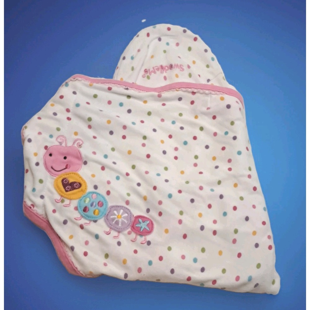 SwaddleMe Baby Girl Newborn Swaddle Wrap Inch Worm Pastels Pink